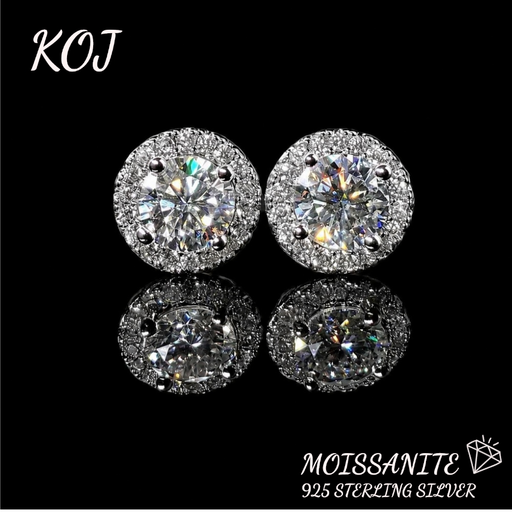 KOJ 1PC S925 Silver Moissanite - đánh giá và giá Men Accessories Low Price