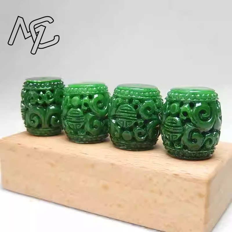 5pc Natural Green Jade Carving - đánh giá và giá Bead Bracelet Men