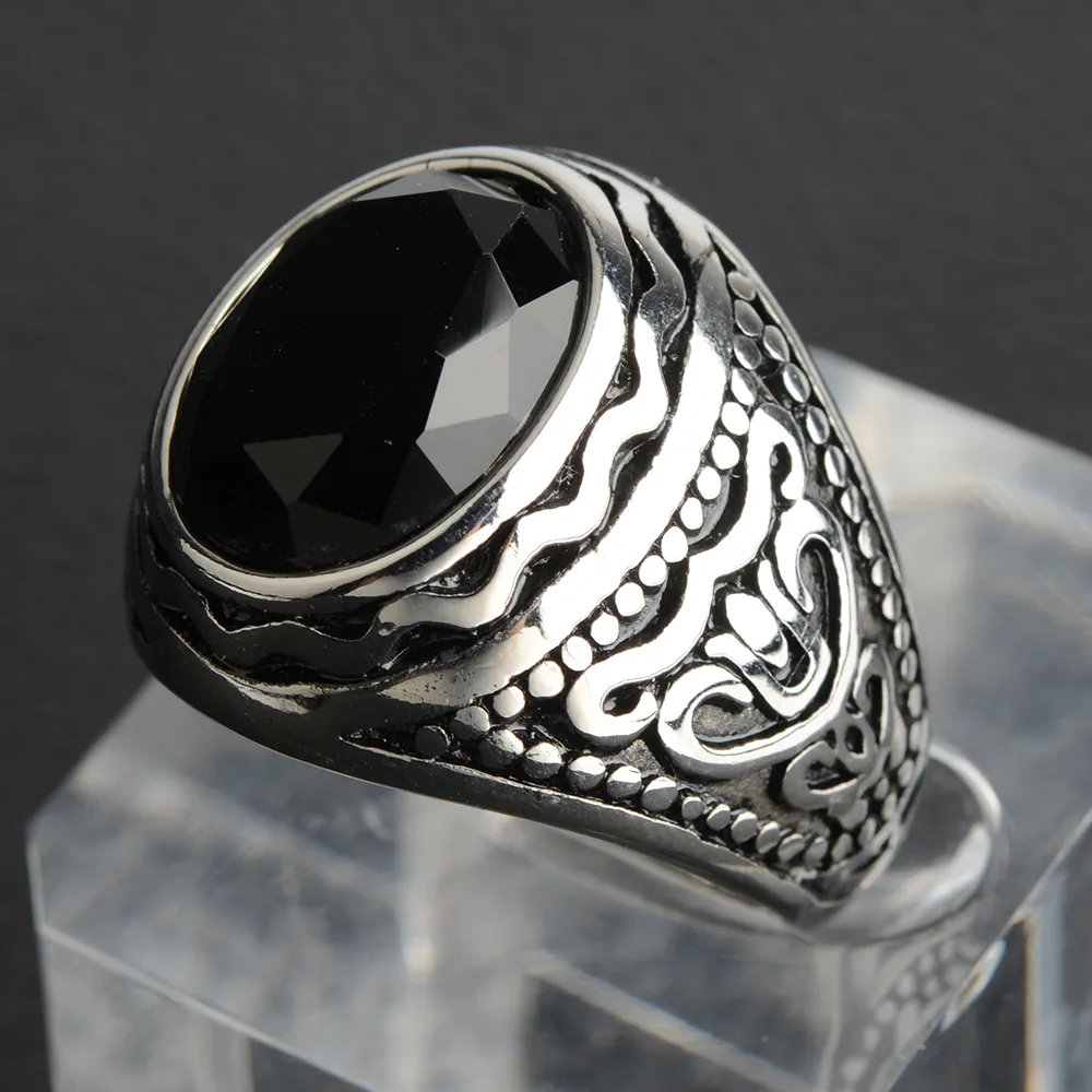 Handmade Navy Blue Stone Rings - đánh giá và giá Signet Ring Men