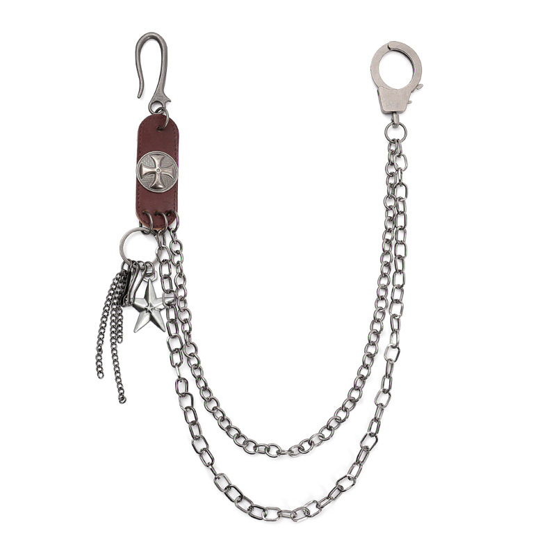 Punk Steet Cowhide Keychains C - đánh giá và giá Men Accessories Pk