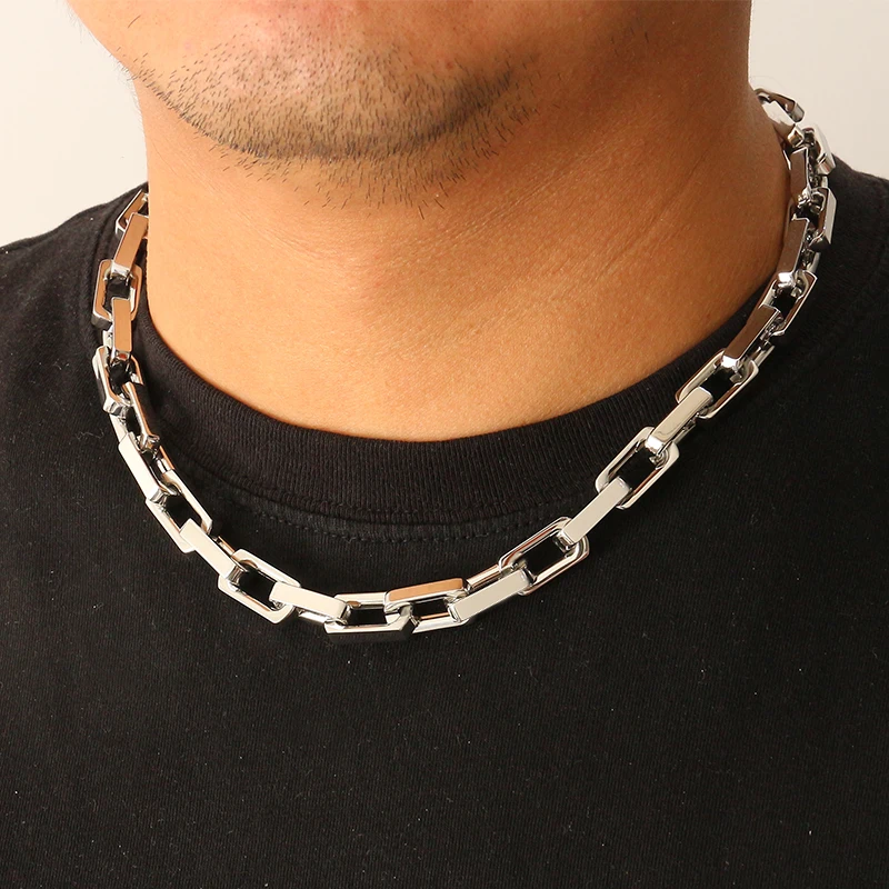 9.5mm Thick Stainless Steel Ba - đánh giá và giá Men Accessories Chain And Bracelet